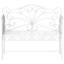 Banc de jardin, banc de patio extérieur avec accoudoirs, banc de véranda en métal pour la cour, près de la piscine, pelouse