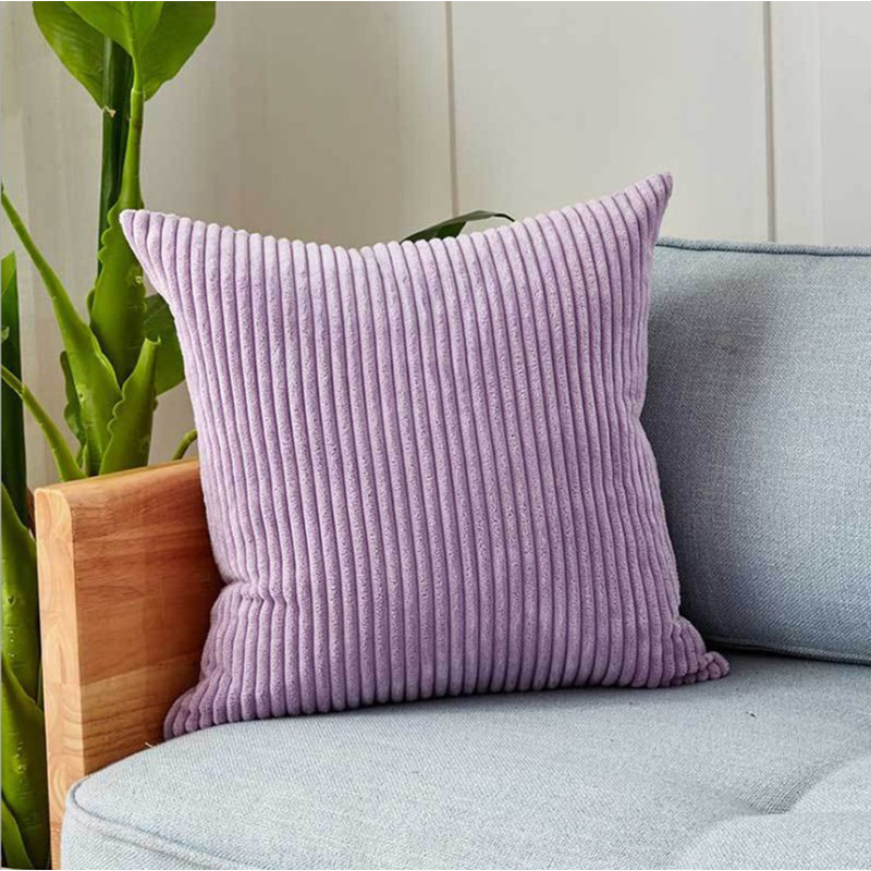 Set of 2 Throw Pillow With Inserts– 22"x22" Decorative Throw Pillow Full Set, Lavender