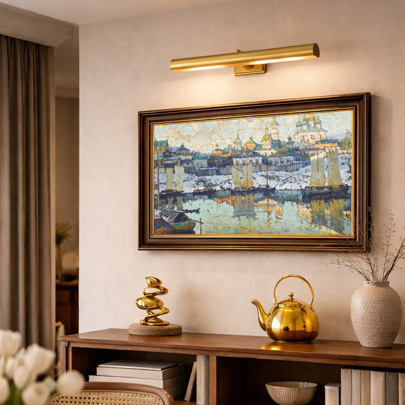 Solid Brass Picture Light, 24" Wide