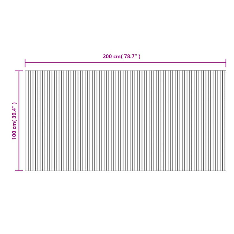 Schel Area Rug, Runner 100 x 200cm