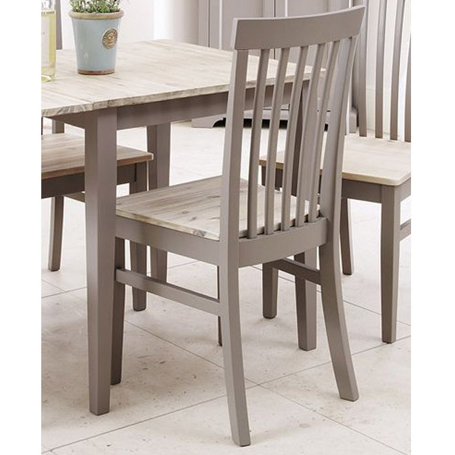 Taylor Slat Back Side Chair, Dove Grey