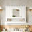 35inch Bathroom Wall Cabinet with Mirror