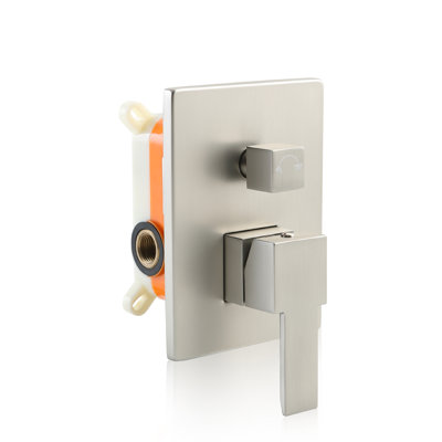 SKOWLL Valve de douche seulement Valve de douche à double fonction de remplacement, fixation murale à poignée simple, inverseur de douche à 2 voies