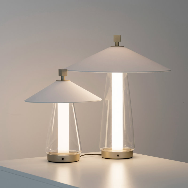 Asia Ta Bedside Lamp, 22.4" H x 19.7" W x 19.7" D