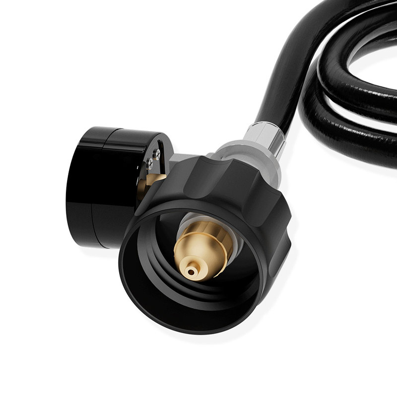 Qcc1 / type1, réservoir noir, tuyaux de propane et régulateurs de pression, thermostat