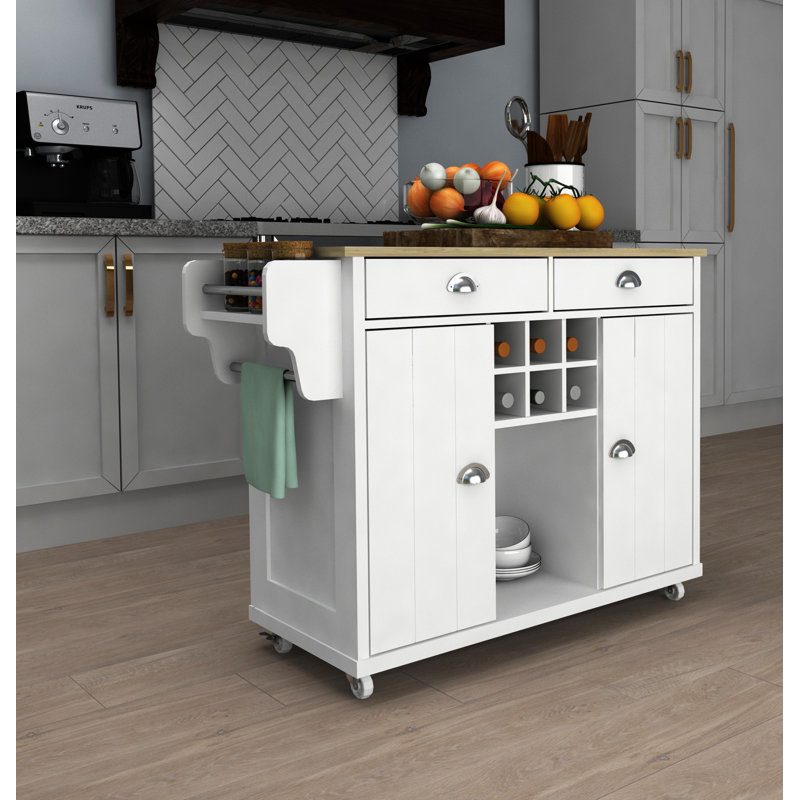  Armoire de cuisine de qualité supérieure - Surface de travail et de rangement polyvalente, l 44,5 po x P 15,7 po x H 33,1 po