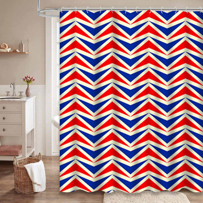 Rideau de douche Zigzag