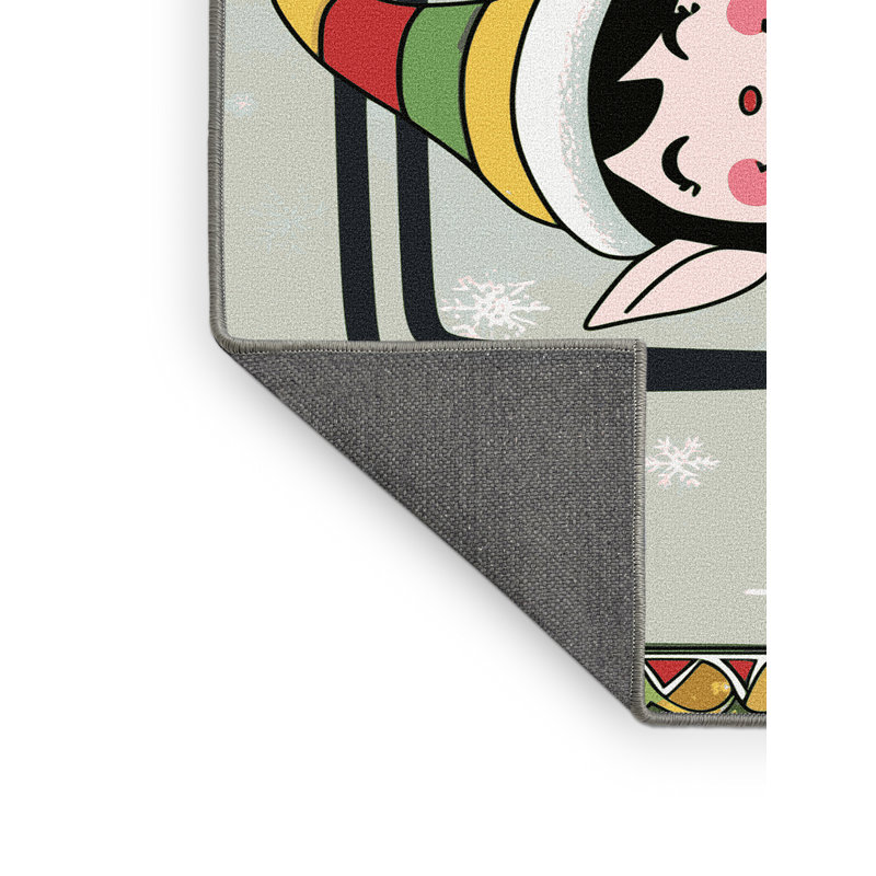 Tapis vacances de Noël The Holiday Aisle®, Rectangle 7 pi x 9 pi