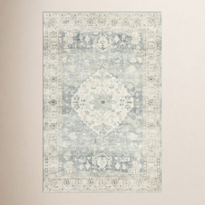 Sera Denim Fog Oriental Rug