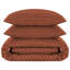 Renze Microfiber 250 TC Reversible Stripe Duvet Cover Set with Pillowcases-1562459153-1562459156