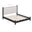 Lit plateforme classique en bois avec tête de lit tapissier festonnée élégante-126048815-126048814