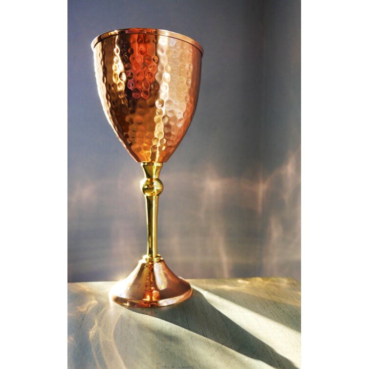Brass Wine Glass Goblet With Long Stem