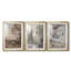 Paysage rétro Cxxxxi - impression encadrée de qualité supérieure sur mesure mat - 3 pièces-1894849662-1894849635