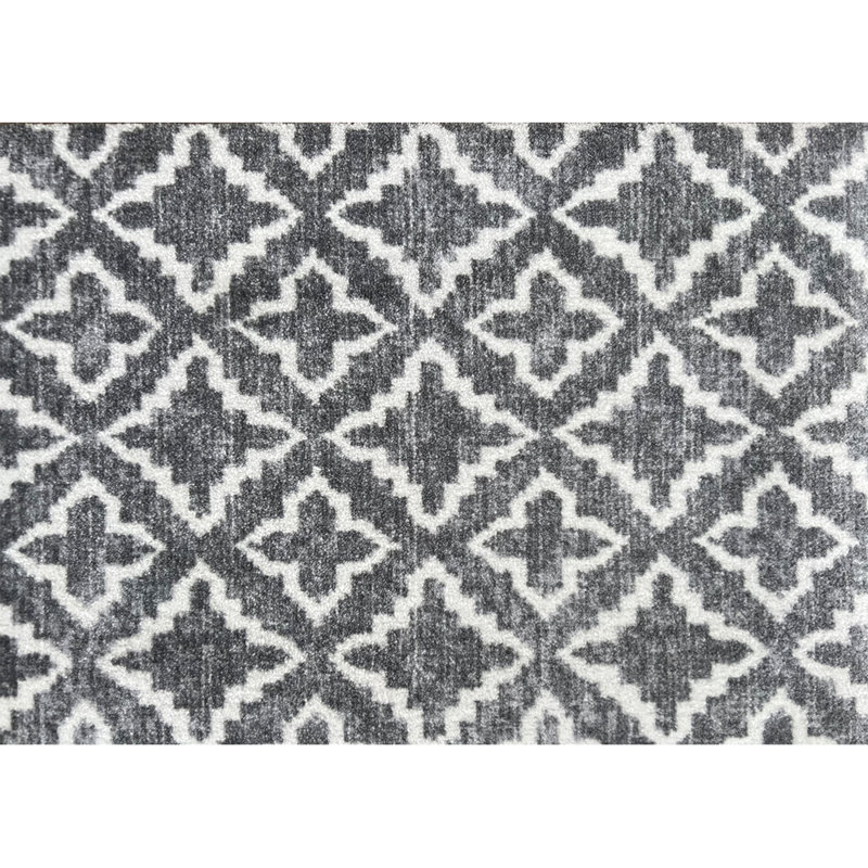 Maltese Gray Small Washable Floor Mat, Rectangle 1'8" x 2'4"