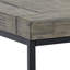 Table de bout - Table d'appoint industrielle moderne avec plateau en bois et structure en métal - Table pour salon, chambre à coucher, couloir ou dortoir