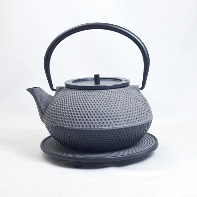 Bloomsbury Market Eleonore 1.2ml Solid Colour Teapot, Grey/Black