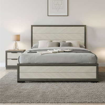 Visalia 2-Piece Bedroom Set – King Size Bed with Nightstand
