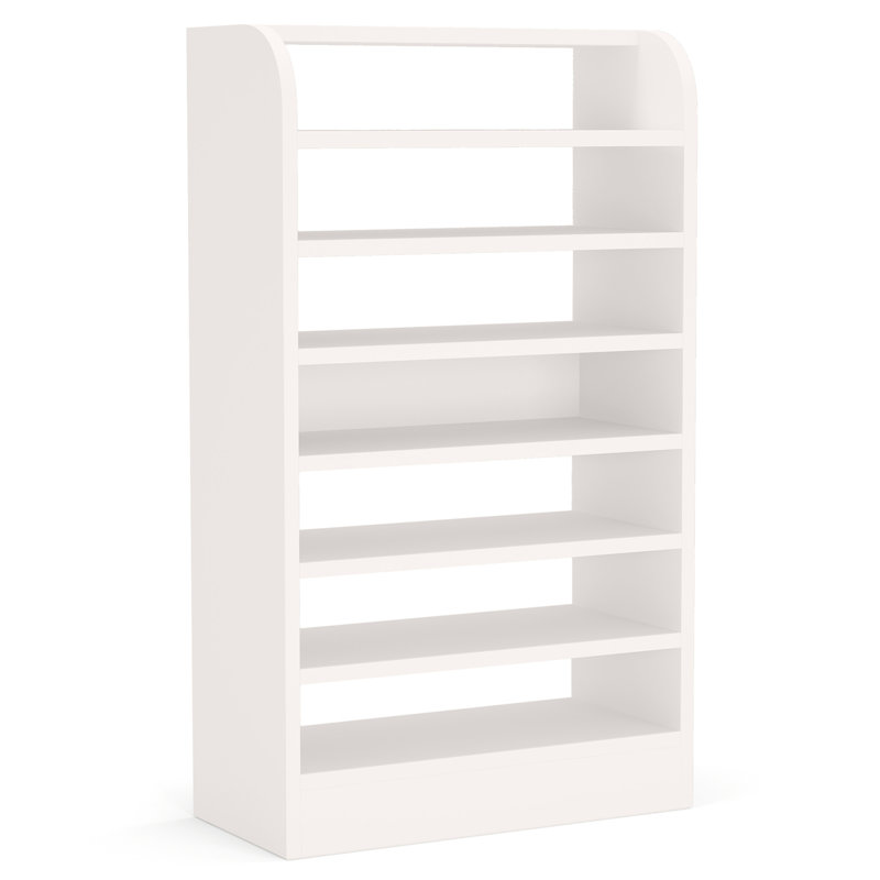 25.59" Width  White Shoe Rack, 47.24" H x 25.59" W x 11.81" D, White
