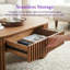 Table basse ovale en MDF avec tiroir-1617784200