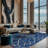 Machine Washable Blue Area Rug-629983793