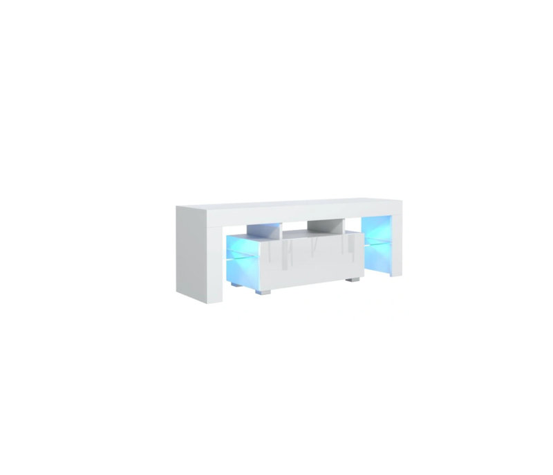 Unfinished TV Stand for TVs up to 50", White, 130cm