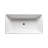 Pulau 64" x 34" Freestanding Soaking Solid Surface Bathtub-60882390