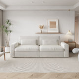 Latitude Run Jiarui 89.37'' Square Arm Corduroy Sofa with Washable Cover
