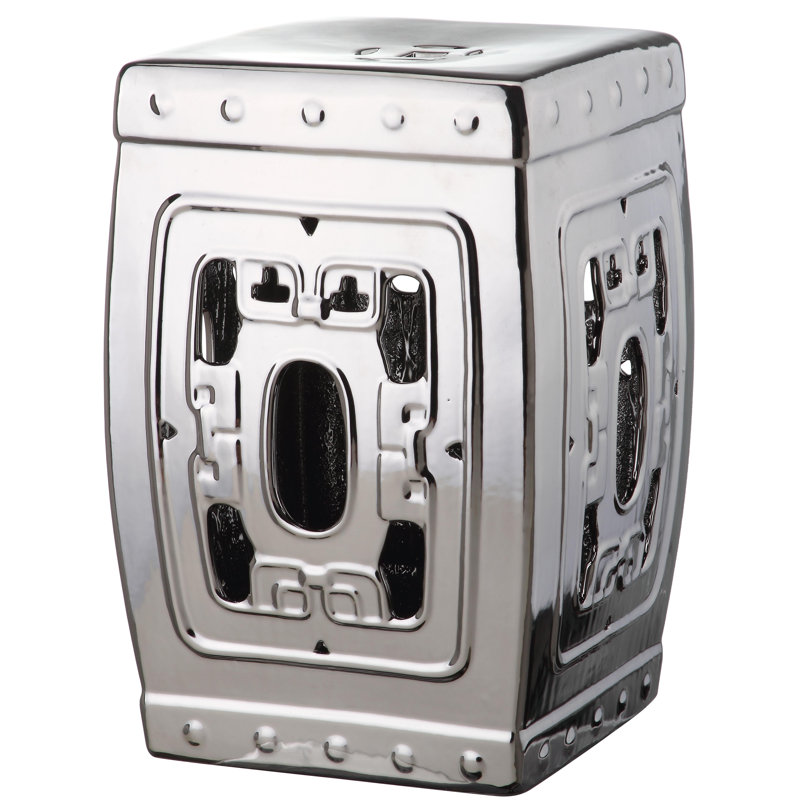 Tabouret de jardin Casey-Lea, Argent