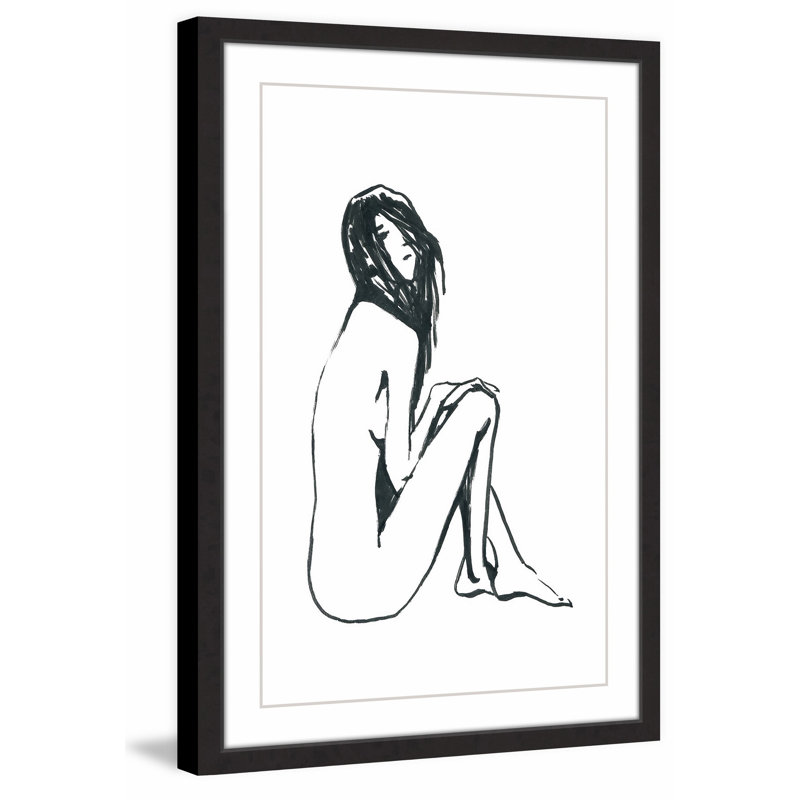 «Simplicity II» par Marmont Hill - peinture encadrée, H 18 po x l 12 po x P 1,5 po