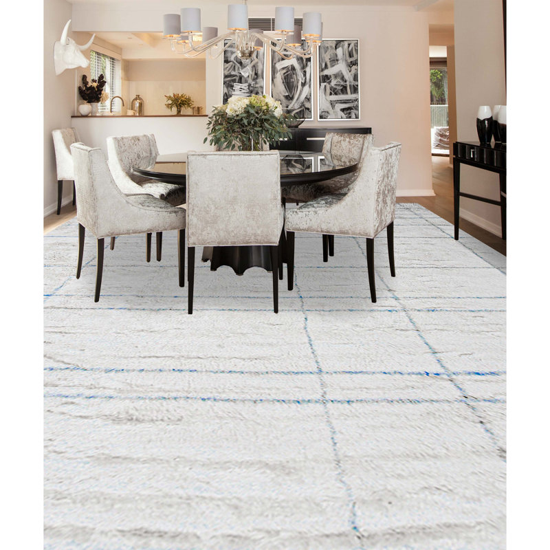 Wool Moroccan Area Rug, Rectangle 9' x 12'