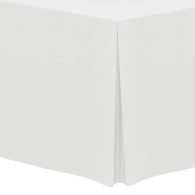 Ultimate Textile 6 Ft. Fitted Polyester Tablecloth - Fits 30 X 72-Inch Rectangular Tables - 36"H, Jade