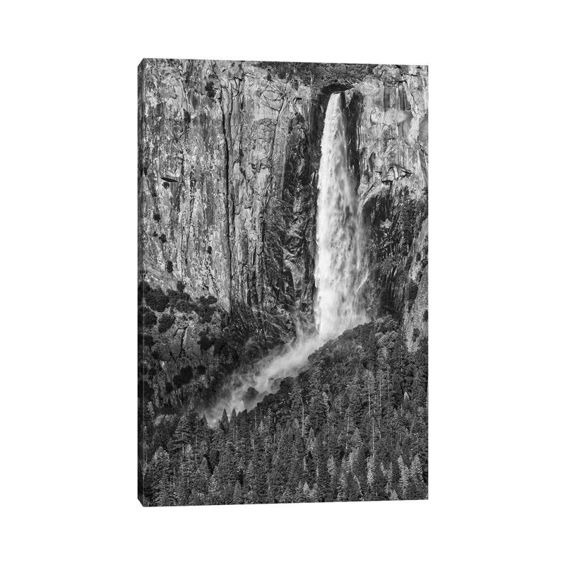 Usa, California, Yosemite, Bridal Veil Falls 1 Piece Wrapped Canvas Wall Art, 66.04cm H x 45.72cm W x 1.905cm D