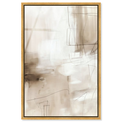 «Creamy Layers I», reproduction d'art acrylique encadrée par Art Remedy, cadre doré, 10 x 15