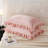 Pink Ruffle Pillow Cases Pink Velvet Pillow Cases 20x30 Inches Standard Size Boho Pillow Case Cover Soft and Luxurious Blush Pink Pillowcases with Pocket Closure-123164937-123164943