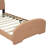 Twin Size Upholstered Platform Bed With Bear-Shaped Headboard And Footboard-919418211