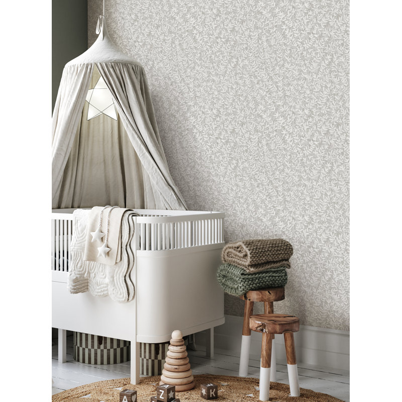 Carreau de papier peint autocollant Valdemaro, L 2 pi x H 18 pi, Gris