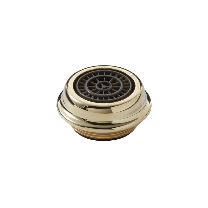 Monticello Male Thread Aerator, Polished Brass