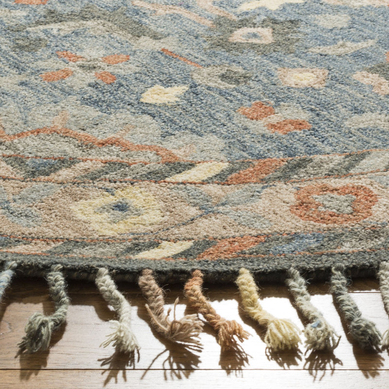Vahakn Hand Tufted Wool Oriental Rug, Round 7'