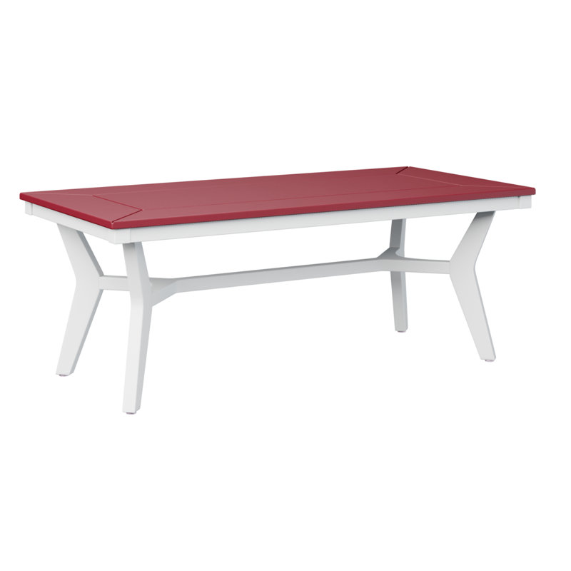 Berlin Gardens Mayhew Rectangular Coffee Table, Scarlet Red