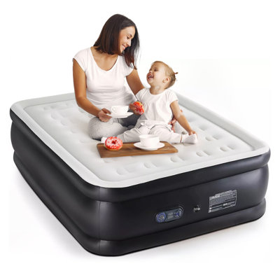 Air Mattress Twin With Built In Pump, 16-Inch Raised Inflatable Blow Up Camping Bed, Self-Inflating Portable Colchones Inflables For Guests, Home, And Travel, 660Lbs Weight Capacity
