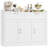 Breege 47.2"W Modern Sideboard Buffet Cabinet with Adjustable Shelf, Wood Storage Cabinet For Kitchen, Dining Room, Living Room, White-1823701233
