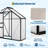 6×3 FT Polycarbonate Greenhouse with Adjustable Roof Vent for Patio Backyard Garden-126195314