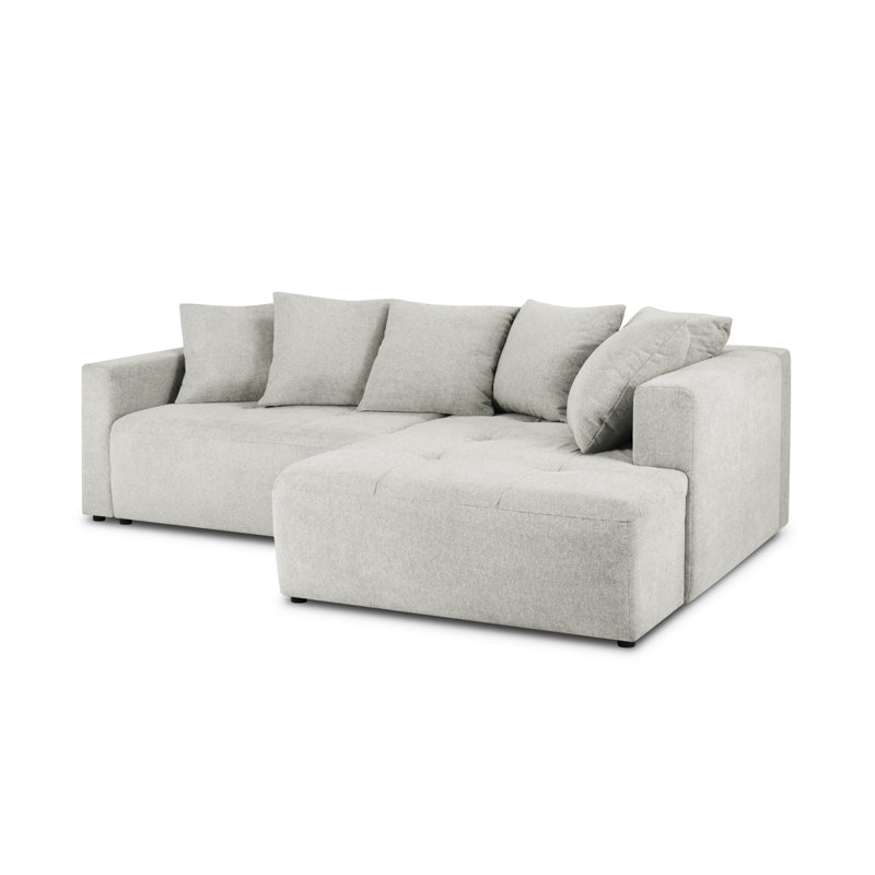 Ironesha 4 Seater Sofa Bed, Right Hand Facing, Silver