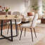 Ensemble de salle à manger 5 pièces 35,4 po avec 4 chaises d'appoint rembourrées-407760439-407760438