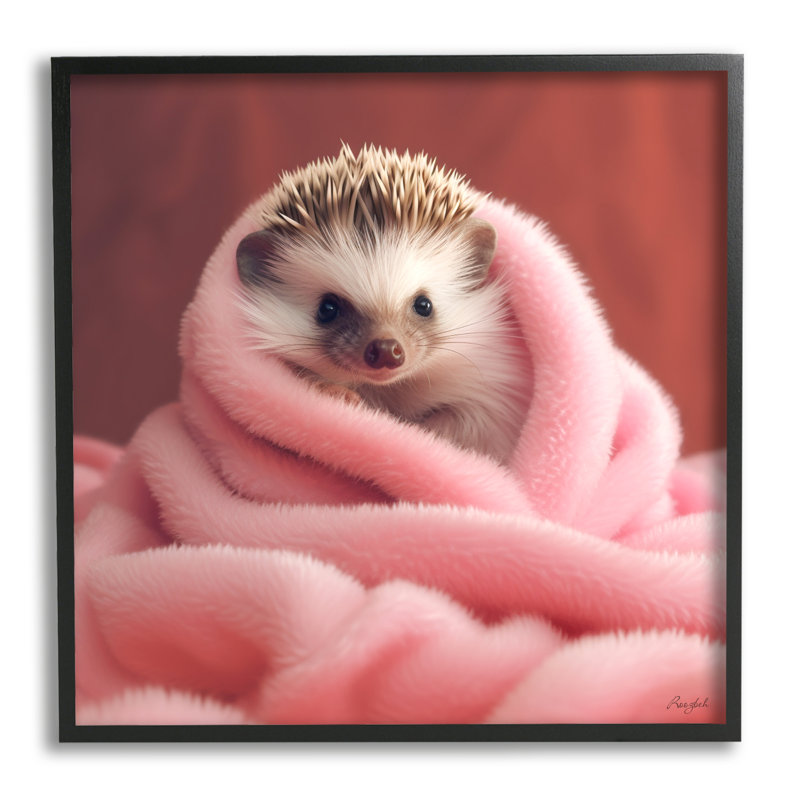 «Baby Hedgehog In Couverture» par Roozbeh Print, H 12 po x l 12 po x P 0,5 po