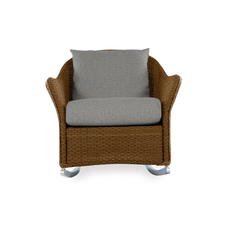 Weekend Retreat Outdoor Rocker Chair, Loveboat Mint, Bark