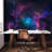 Planet In Outer Space Galaxy Peel & Stick Border-93867960