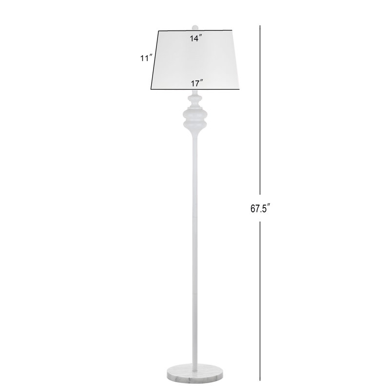 Lampe sur pied 68 "Wangaratta, Blanc cassé