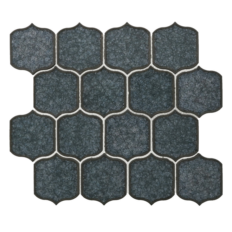 Theodora Arabesque Wall 11" x 12" Porcelain Mosaic Tile