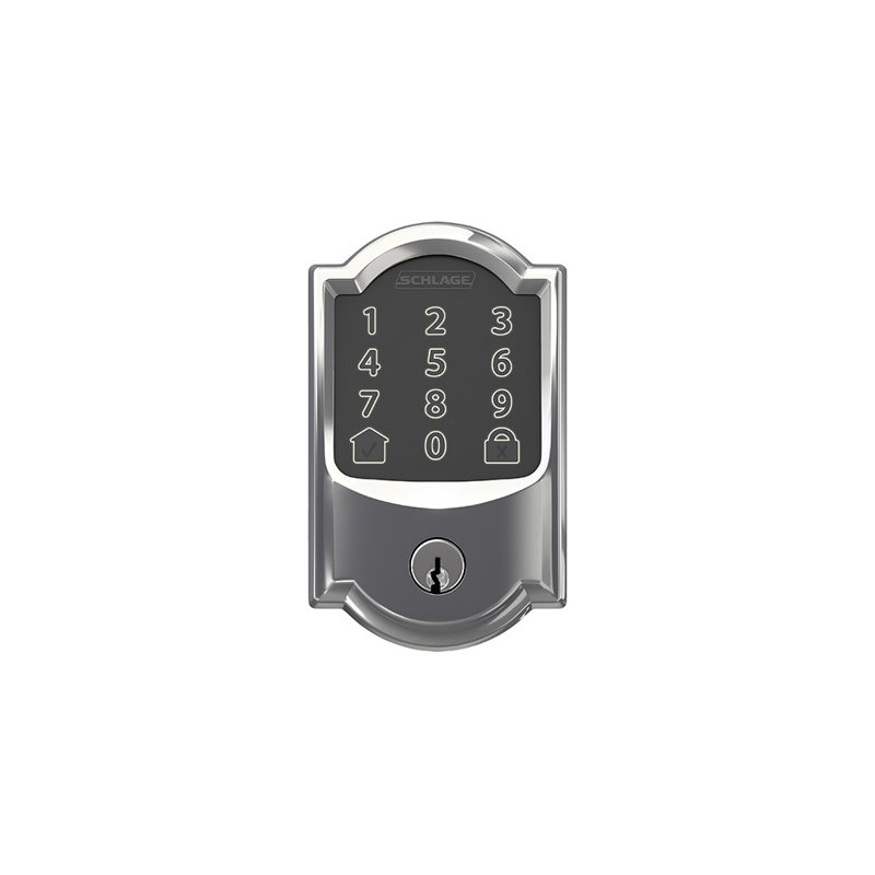 Encode Smart WiFi Deadbolt with Camelot Trim, Polished Chrome, Yes